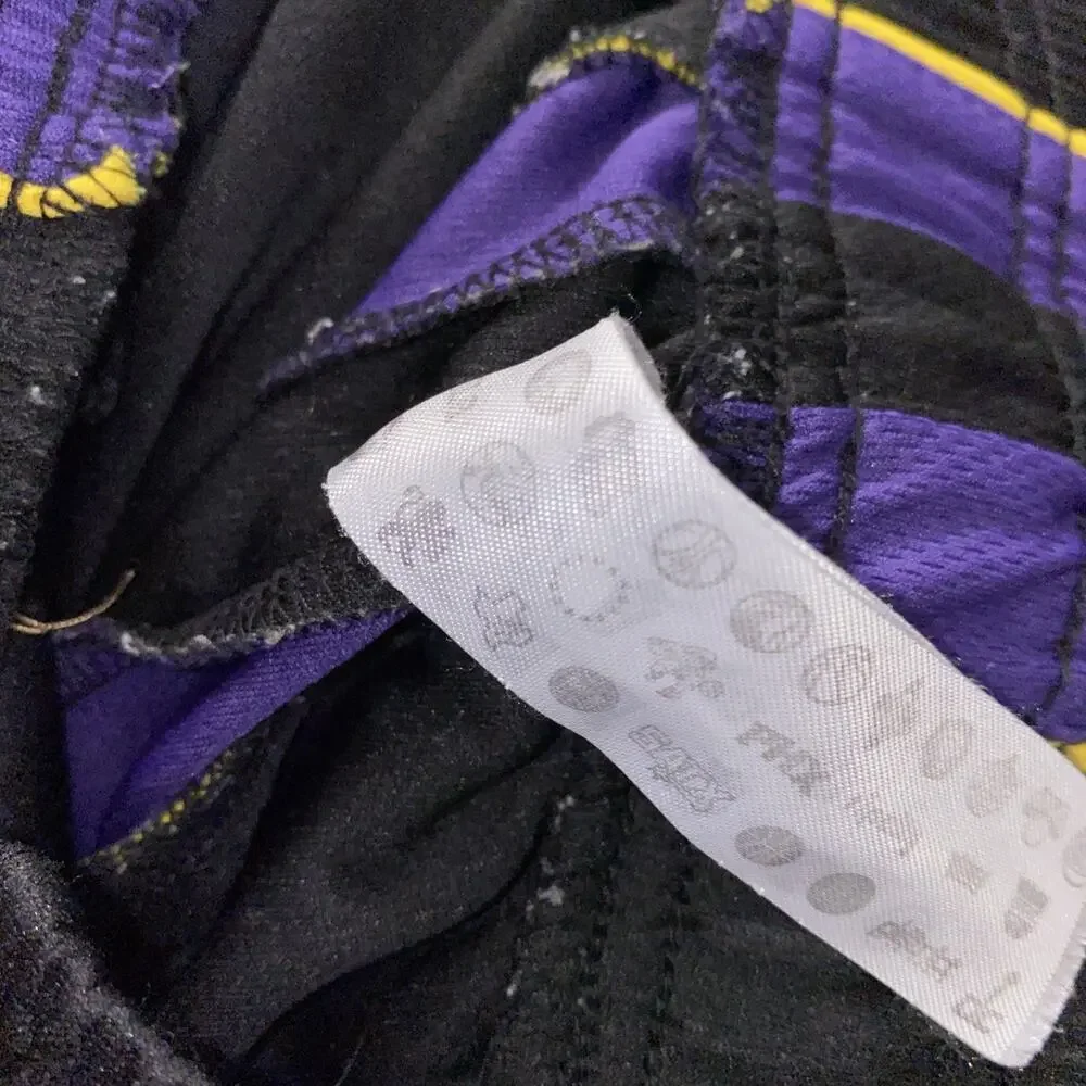 🏀NBA, Los Angeles Lakers, Black & Purple Short, Men's Large 🏀